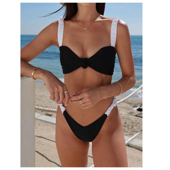 Beach Riot Sariah Knot Bikini Top Size Large - Picture 3 of 9